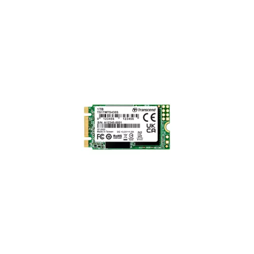 Transcend SSD 430S, 1TB, M.2(22x42mm), SATA3, 3D TLC, R/ W 560/ 520MB/ s, IOPs 85 000/ 85 000, TBW 560, DWPD 0.3 (TS1TMTS430S)