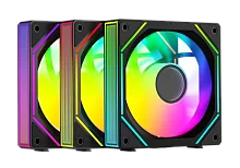 Вентилятор для корпуса Ocypus Gamma F12 UNI BK ARGB 3 IN 1, 3x120x120x25mm, 4-PIN PWM, 800-1800 RPM, 31 DBA MAX, HYDRO BEARING