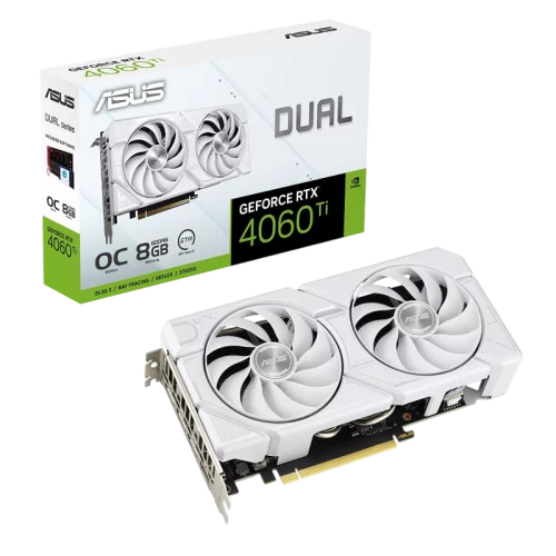 Видеокарта/ DUAL-RTX4060TI-O8G-EVOWHITE (90YV0J4B-M0NA00)