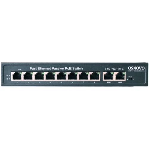 SW-21000/ A(120W) Passive PoE коммутатор Fast Ethernet на 10 портов. (OSN-13429) фото 2