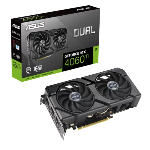 Видеокарта/ VGA ASUS NVIDIA GeForce DUAL-RTX4060TI-16G-EVO 90YV0JHA-M0NA00