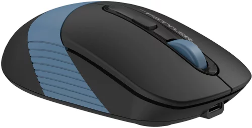 Мышь A4Tech Fstyler FB10CS черный/ синий оптическая (2000dpi) silent беспроводная BT/ Radio USB (4but) (FB10CS USB ASH BLUE) фото 3