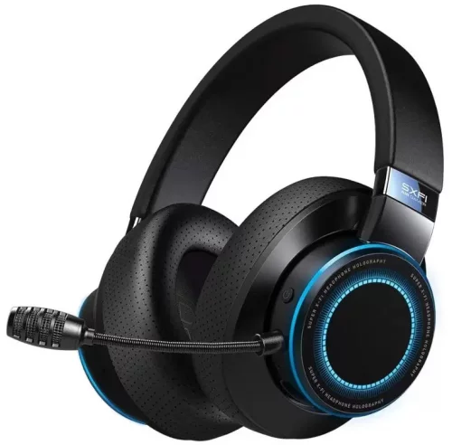 Наушники с микрофоном Creative SXFI Air Gamer черный 2м мониторные BT оголовье (51EF0810AA005)