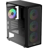Корпус Компьютер без блока питания/ Case Ocypus Gamma C50 BK ARGB, Mini-Tower, TG, 4x120mm ARGB, 1xUSB-A 3.0 + 2xUSB 2.0, mATX, mITX Black (GAMMA-C50-BKG400XX-GL)