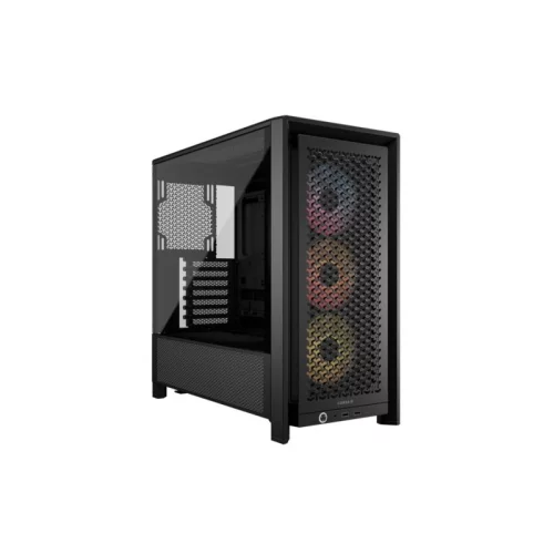 Корпус без блока питания/ Case Corsair Frame 4000D RS ARGB, Midi-Tower, TG, 3x120mm ARGB, 2xUSB-A 3.2, 1xUSB 3.2 Type-C, E-ATX, ATX, mATX, mITX Black (CC-9011296-WW)