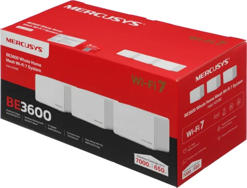 Бесшовный Mesh роутер Mercusys Halo H25BE (HALO H25BE(3-PACK)) BE3600 10/100/1000BASE-TX белый (упак.:3шт) фото 5