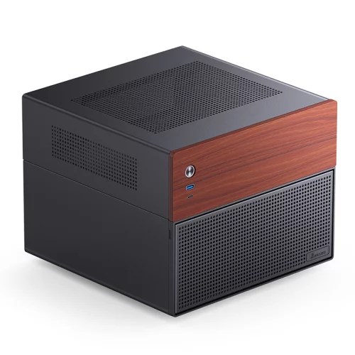 Корпус без блока питания/ Case JONSBO N4, Mini-Tower, 1x120mm, 1xUSB-A 3.0 + 1xUSB-C 3.2, SFX PSU Support, mATX, mITX Black (N4 BLACK)