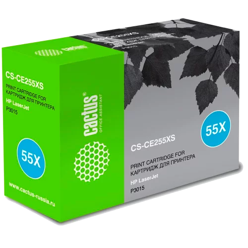 Картридж лазерный Cactus CS-CE255XS CE255X черный (12500стр.) для HP LJ P3015