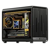 Корпус без блока питания/ Case JONSBO D33, Mini-Tower, TG, no fan, 2xUSB-A 3.0 + 1xUSB-C 3.2, mATX, mITX Black (D33 BLACK)