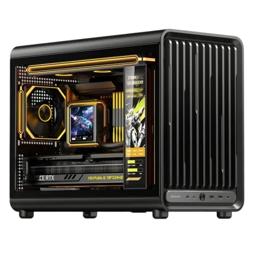 Корпус без блока питания/ Case JONSBO D33, Mini-Tower, TG, no fan, 2xUSB-A 3.0 + 1xUSB-C 3.2, mATX, mITX Black (D33 BLACK)