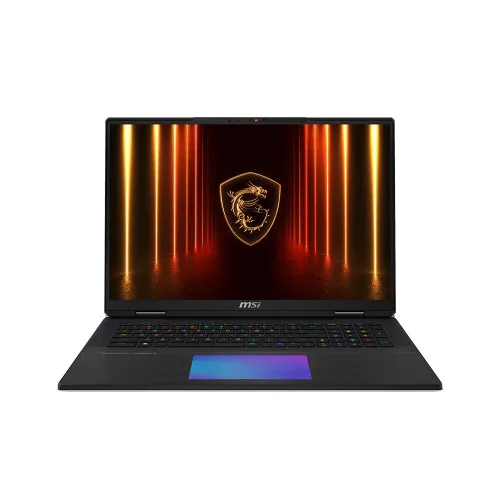 ноутбук MSI Titan 18 HX A2WJ Ultra9 290HX 18 16:10 UHD+ (3840x2400)240Hz DDR5 64GB (32GB*2),2TB SSD,NV RTX 5090 (24GB GDDR7),99Whr,3,6kg,2y,Win11Home,Black (9S7-182411-1049)