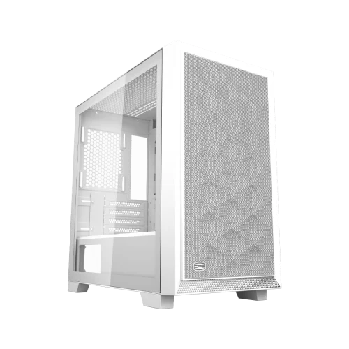 Корпус без блока питания/ Case PCCooler C3D310 WH, Mini-Tower, TG, Mesh, no fans, 2xUSB-A 3.0, mATX, mITX White