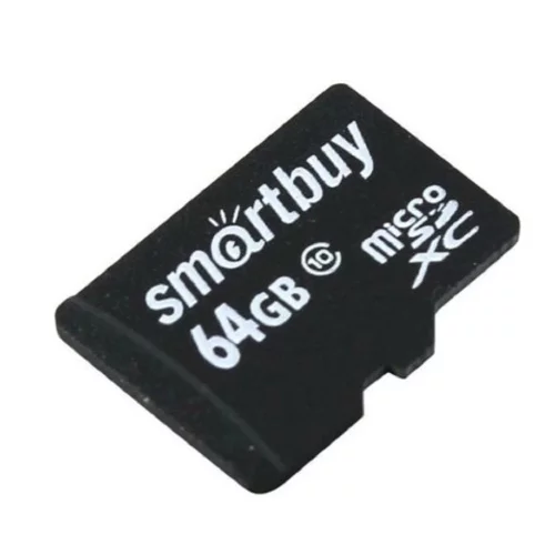 Флеш карта micro SDXC карта памяти Smartbuy 64GB Class 10 (без адаптера) LE SB64GBSDCL10-00LE
