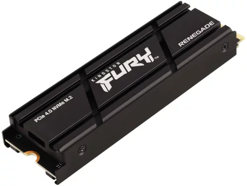 Твердотельный накопитель/ Kingston SSD Fury Renegade, 1000GB, M.2(22x80mm), NVMe, PCIe 4.0 x4, 3D TLC, R/W 7300/6000MB/s, IOPs 900 000/1 000 000, DRAM buffer 1024MB, TBW 1000, DWPD 0.55, with Heat Spreader (12 ме (SFYRSK/1000G) фото 2