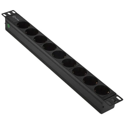 5bites PDU919A-04 Блок розеток 9S / AL / 1U / 19 / 2M*3G*1.5MM2 / VDE