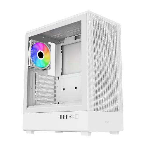 FSP Корпус ATX Minitower M221-WA, USB3.0 x 1/ USB2.0 x 2, White (POC0000360)