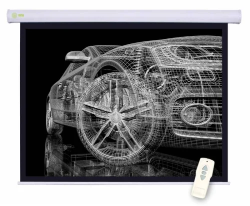 Экран Cactus 84 150x150см Motoscreen CS-PSM-150x150 1:1 настенно-потолочный рулонный (моторизованный привод)