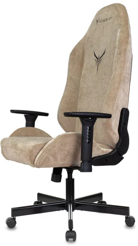 Кресло игровое Knight N1 Fabric бежевый Light-21 с подголов. крестов. металл (KNIGHT N1 BEIGE) фото 11