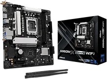 Материнская плата ASROCK B860M-X Gen5 WiFi, LGA1851, B860, 2*DDR5, 4*SATA, 2*M.2, 3*USB 3.2, 2*USB 2.0, Type-C, 2*PCIx16, 1*M.2 (Key E), HDMI+DP, mATX