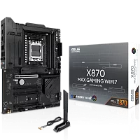 Материнская плата ASUS X870 MAX GAMING WIFI7, AM5, X870, 4*DDR5, 4*SATA, 3*M.2, 4*USB 3.2, 4*USB 2.0, 2*Type-C, 5*PCIx16, HDMI, ATX (90MB1LY0-M0EAY0)