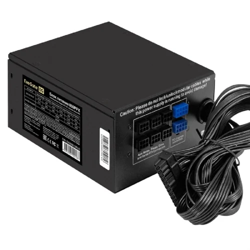 Exegate EX259613RUS Блок питания 850W Exegate 850PPX RTL, ATX, black, APFC, 14cm, 24p+2*(4+4)p, PCI-E,4*IDE,5*SATA,FDD