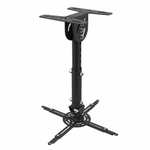 Универсальное потолочное крепление Wize WPA-B для проектора, 35-46 см, наклон +/ -15°, поворот +/ -15°, вращение на 180°, до 12 кг, черный