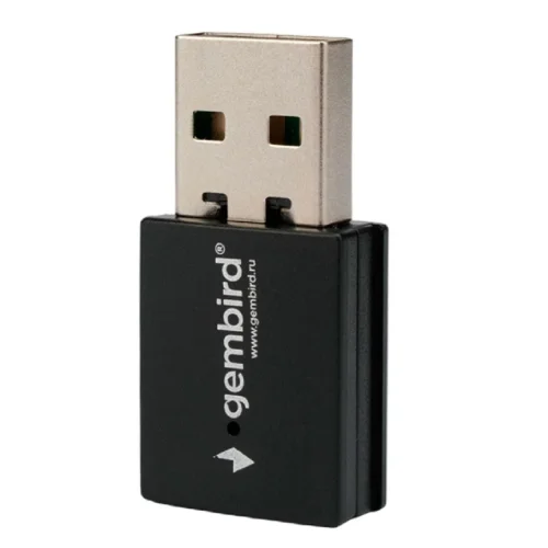 Gembird Сетевой адаптер WiFi+Bluetooth 600 Мбит, двухдиап., мини, USB, 802.11b/a/g/n/ac, RTL8821CU (WNP-UA-018)