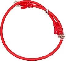 Патч-корд LANMASTER LSZH UTP кат.5e, 0.5 м, красный (LAN-PC45/ U5E-0.5-RD) (LAN-PC45/U5E-0.5-RD)