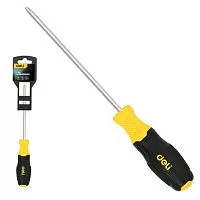 Двухсторонняя отвертка Deli DL632103 PH2+SL6, сталь Cr-V, общая длина хвостовика 160мм, двухкомпонентная прорезиненная рукоять