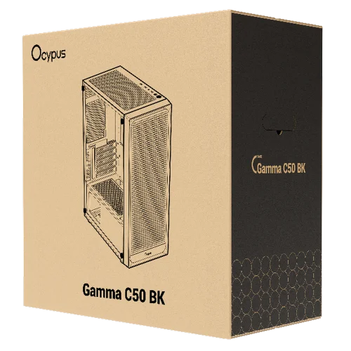 Корпус для ПК Case Ocypus Gamma C50 BK mATX / win / black / no PSU / Tempered Glass (GAMMA-C50-BKG000XX-GL) фото 10