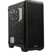 корпус ZALMAN S2 TG, ATX, BLACK, TEMPERED GLASS WINDOW, 2x3.5", 2x2.5", 2xUSB2.0, 1xUSB3.0, FRONT 2x120mm