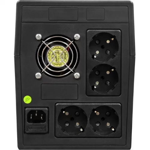 ИБП POWERMAN Back Pro 2000, линейно-интерактивный, 2000ВА, 1200Вт, 2 евророзетки с резервным питанием, батарея 12В 9Ач 2 шт., 380мм х 101мм х142мм, 11.2 кг./ UPS POWERMAN Back Pro 2000, line-interactive, 2000VA, 1200W, 2 eurosockets with backup power, b фото 2