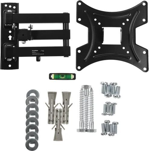 Кронштейн для телевизора Hyundai GL-N2 черный 20-48 макс.15кг настенный поворотно-выдвижной и наклонный (HMA48FS315BK72)