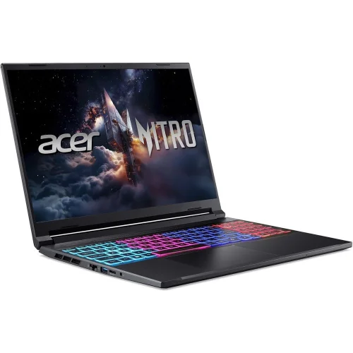 Ноутбук Acer Nitro V 16S ANV16S-71-71MF Intel Core 7 240H/16Gb/SSD1Tb/RTX5060 8Gb (85W)/16/IPS/WQXGA/2560x1600/180Hz/NoOS/Black/2.1kg (NH.U28CD.004) фото 3