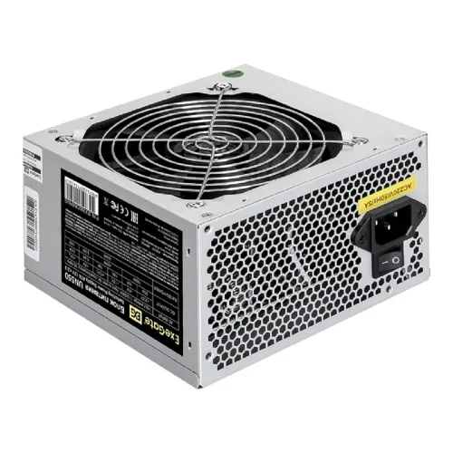 Exegate EX282069RUS-PC Блок питания 550W ExeGate UN550 (ATX, PC, 12cm fan, 24pin, 4pin, PCIe, 3xSATA, 2xIDE, кабель 220V в комплекте)