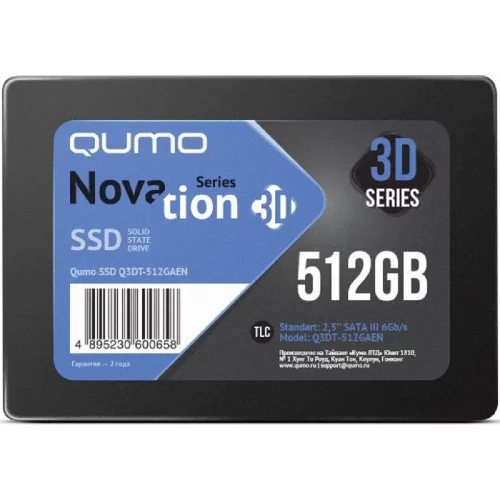 QUMO SSD 512GB QM Novation Q3DT-512GAEN {SATA3.0}