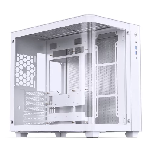 Корпус без блока питания/ Case JONSBO TK-3 White, Midi-Tower, TG, no fan, 2xUSB-A 3.2 + 1xUSB-C 3.2, ATX, mATX, mITX White