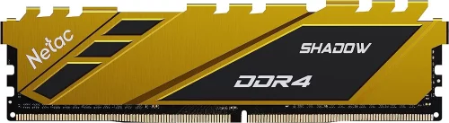 DDR 4 DIMM 8Gb PC21300, 2666Mhz, Netac Shadow NTSDD4P26SP-08Y C19 Yellow, с радиатором