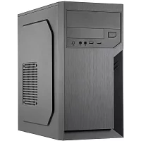 Корпус без блока питания/ Case Foxline FL-702, mATX, 1x5.25EXT, 1x3.5EXT, 2x3.5INT, 2xUSB2.0, HDA, w/o FAN, w/o PSU