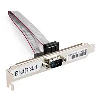 Exegate EX298291RUS Планка портов в корпус 1xCOM ExeGate BrctDB91 (Com 10-pin (F) --] RS232 DB9 Male, кабель 20см)