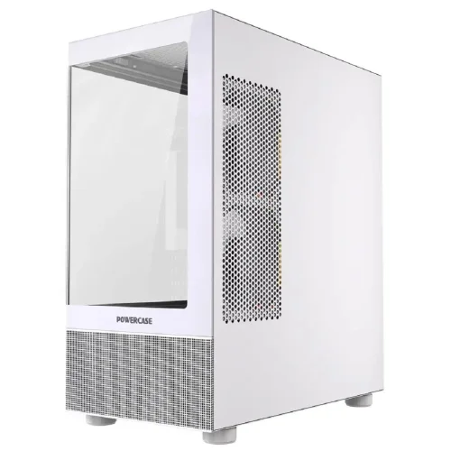 Powercase Корпус Vision Micro M2 ARGB, Tempered Glass, 3x 120mm ARGB PWM Fan, белый, mATX (CVMWM2-A3) фото 3
