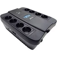 ИБП SPD-900U LCD, линейно-интерактивный, цифровой дисплей, 900 ВA, 540 Вт, 4 евророзетки с резервным питанием, 4 евророзетки с фильтрацией, USB, защита RJ45/RJ11, батарея свинцово-кислотная 12В 9Ач, ШхГхВ 285х232х103мм, 7.5 кг/ UPS SPD-900U LCD, line-in