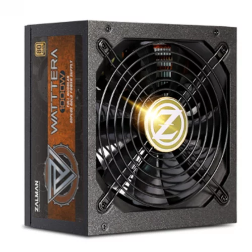 Блок питания Zalman ZM1000-EBTII, ATX, 1000W, APFC, 135mm fan, 80+ Gold, Retail фото 2