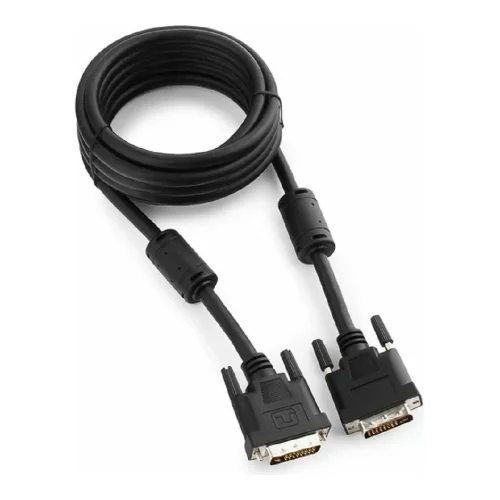 Кабель DVI-D dual link Gembird/ Cablexpert , 25M/ 25M, 3.0м, черный, экран, феррит.кольца, пакет (CC-DVI2-BK-10)