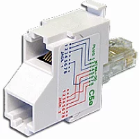 T-адаптер, 1 телефонный и 1 компьютерный порт (TWT-T-E2-U2)