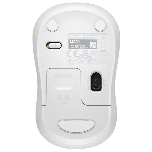 Мышь беспроводная Logitech M220 Silent белая (910-006128) фото 4