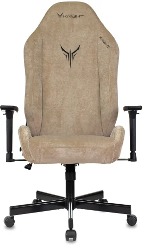 Кресло игровое Knight N1 Fabric бежевый Light-21 с подголов. крестов. металл (KNIGHT N1 BEIGE) фото 9