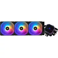 Система жидкостного охлаждения/ Система жидкостного охлаждения Thermalright Frozen Prism 360 Black ARGB, радиатор 360 мм, 1850 об/мин, 27 дБА, PWM, черн (F-PRISM-360-BL-ARGB)