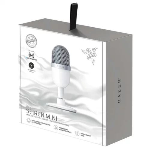 Микрофон Razer Seiren Mini Mercury/ Razer Seiren Mini Mercury – Ultra-compact Condenser Microphone (RZ19-03450300-R3M1) фото 4
