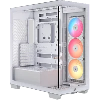Корпус без блока питания/ Case Corsair 3500X RS-R ARGB, Midi-Tower, TG, 3x120mm ARGB, 2xUSB-A 3.2, 1xUSB 3.2 Type-C, E-ATX, ATX, mATX, mITX White (CC-9011323-WW)